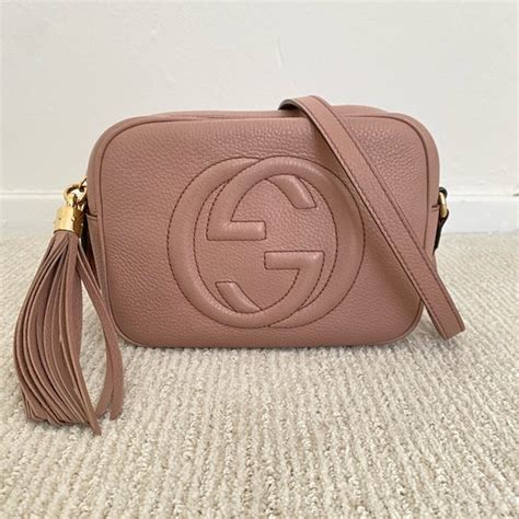 gucci soho disco dark cipria|GUCCI Cellarius Calfskin Small Soho Disco Bag Dark Cipria .